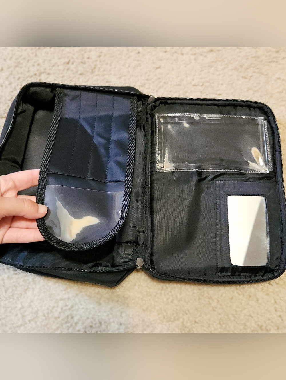 Makeup Carry Case Purse Black